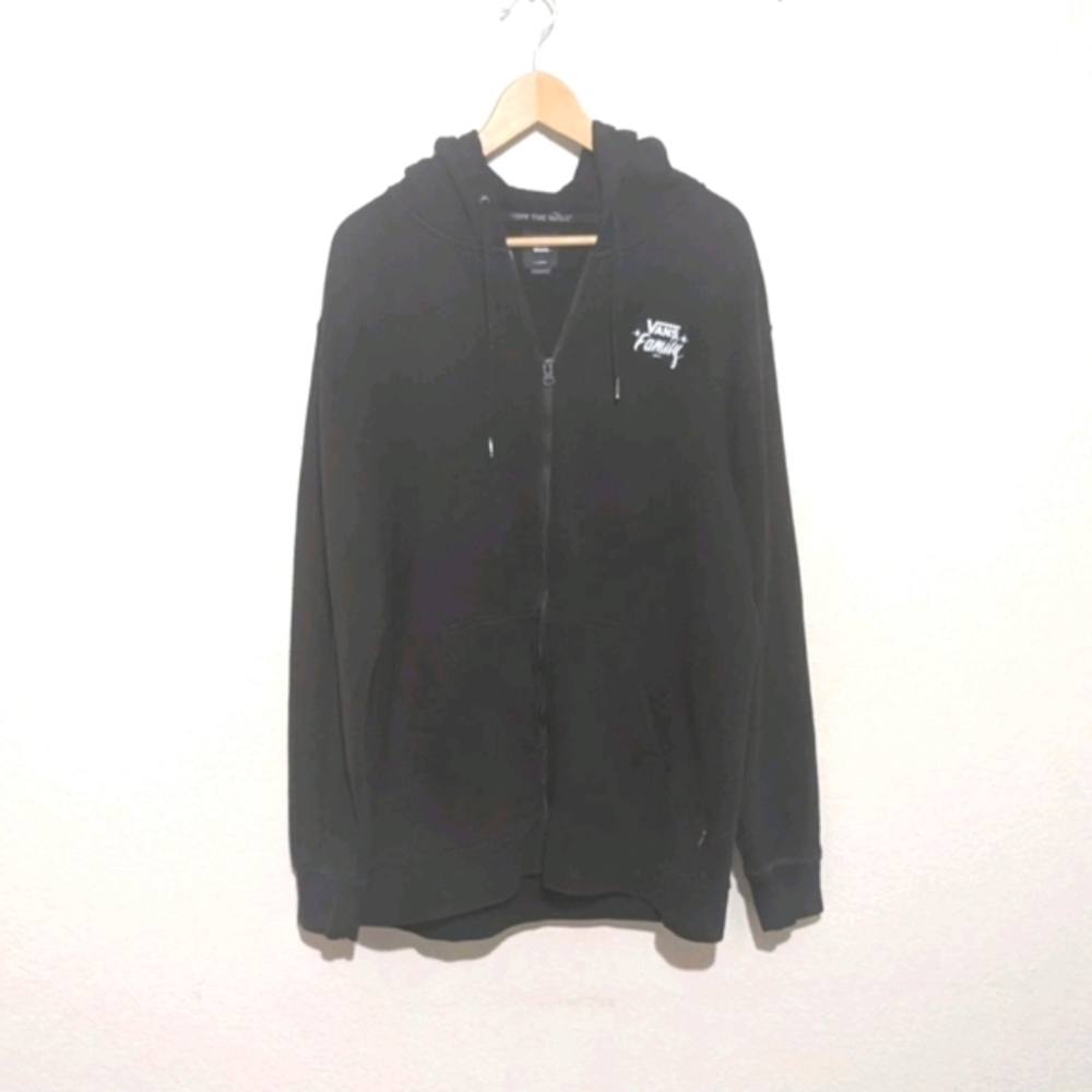 Vans Off The Wall Full Front Zip Black Hoodie